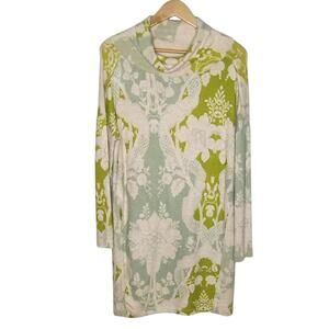 Saturday/Sunday by Anthropologie Cowl Neck Floral Sweater Dress Small NWT